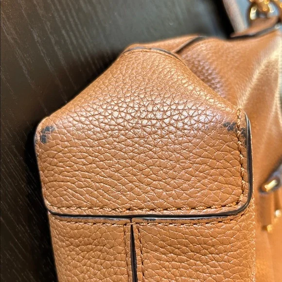 Michael Kors Tan Leather Handbag Crossbody - Picture 6 of 12
